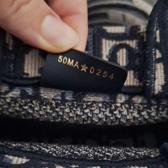 Dior Navy and Cream Mini Book Tote Bag - Picture 6 of 6